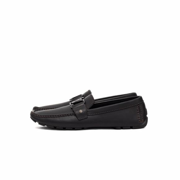 Louis Vuitton Men\'s Monte Carlo Buckle Moccasin Loafers Black Leather US 7.5 main image 4